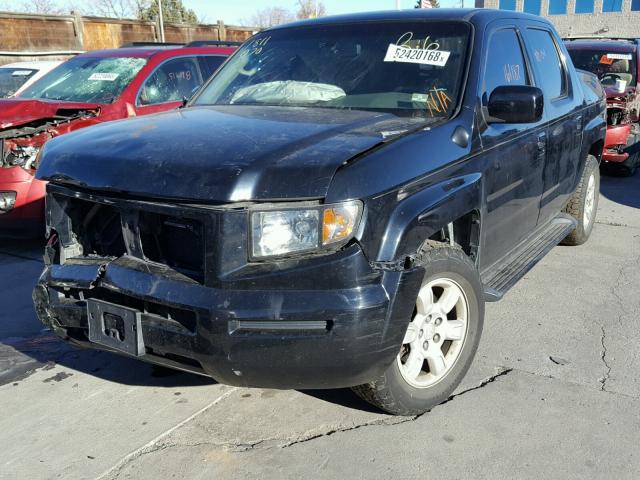 2HJYK16506H536694 - 2006 HONDA RIDGELINE BLACK photo 2