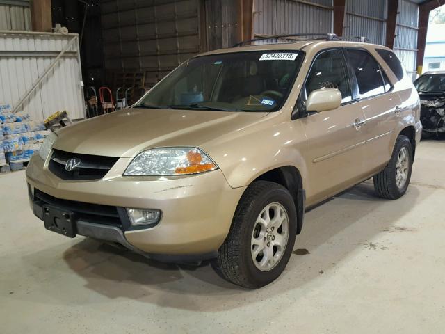 2HNYD18641H521235 - 2001 ACURA MDX TOURIN GOLD photo 2