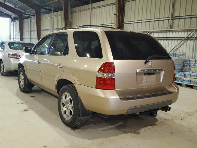 2HNYD18641H521235 - 2001 ACURA MDX TOURIN GOLD photo 3