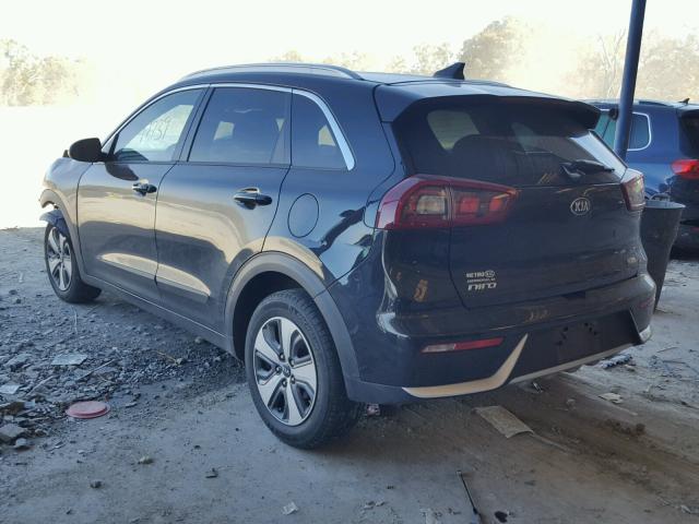 KNDCB3LC6H5039821 - 2017 KIA NIRO FE BLACK photo 3