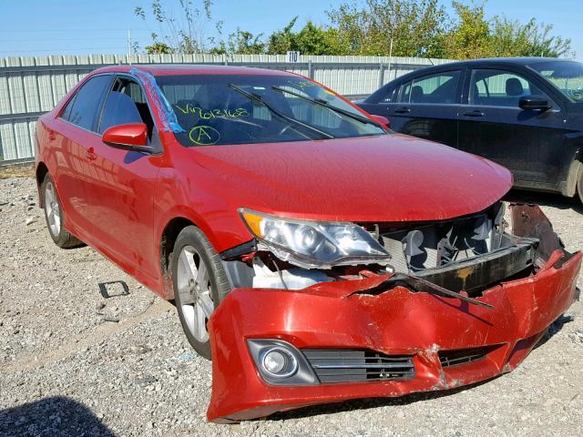 4T1BF1FK2CU613168 - 2012 TOYOTA CAMRY BASE RED photo 1