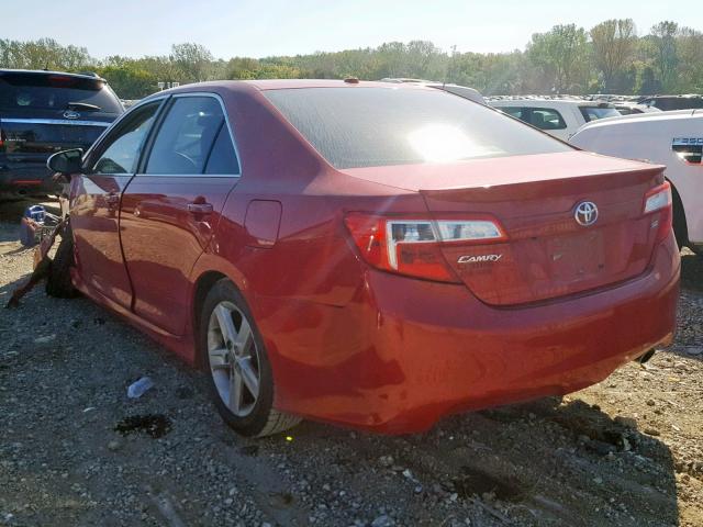 4T1BF1FK2CU613168 - 2012 TOYOTA CAMRY BASE RED photo 3