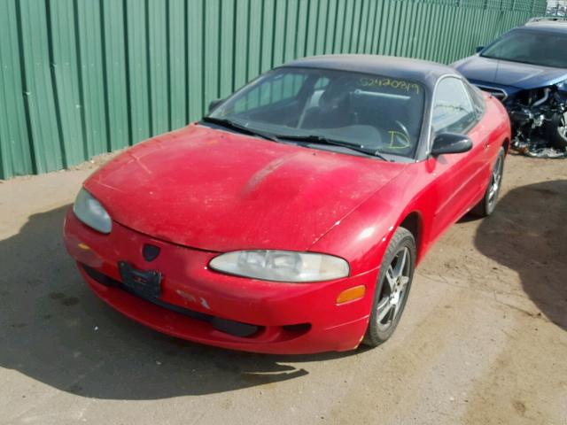 4E3AK44Y9TE340320 - 1996 EAGLE TALON ESI RED photo 2