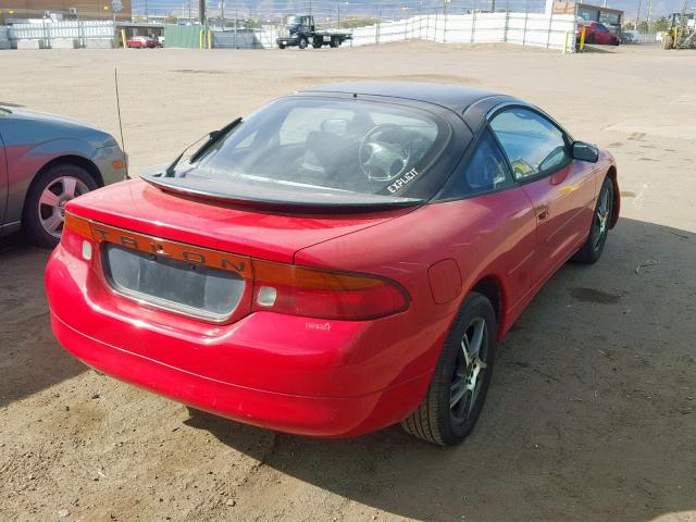 4E3AK44Y9TE340320 - 1996 EAGLE TALON ESI RED photo 4