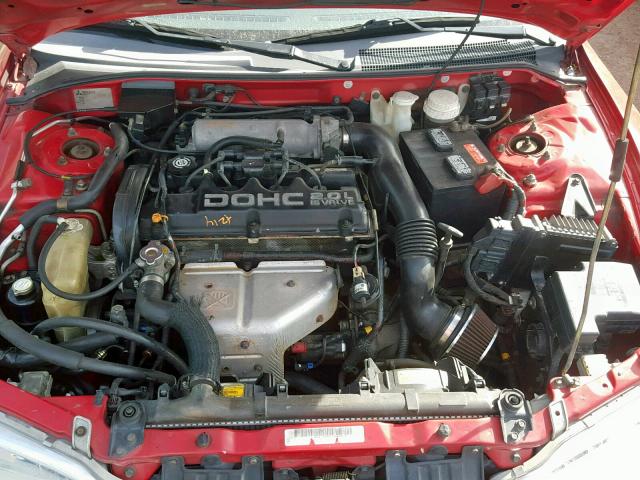 4E3AK44Y9TE340320 - 1996 EAGLE TALON ESI RED photo 7