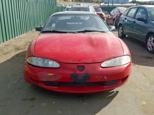 4E3AK44Y9TE340320 - 1996 EAGLE TALON ESI RED photo 9