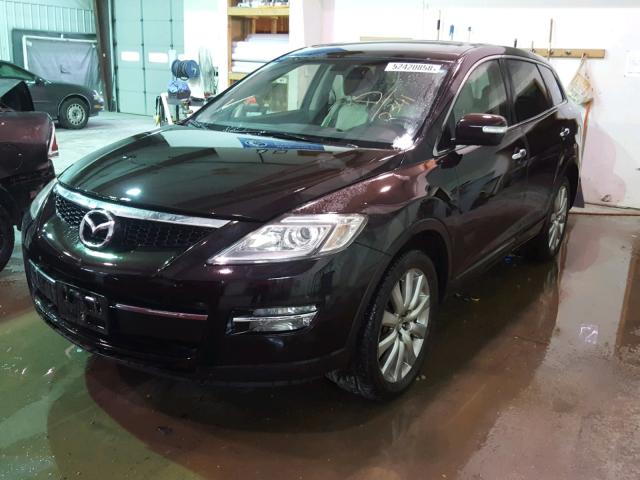 JM3TB38A480130341 - 2008 MAZDA CX-9 PURPLE photo 2