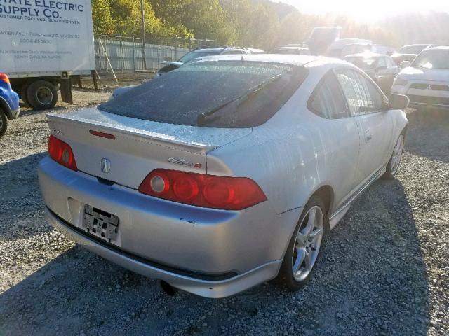 JH4DC530X5S019103 - 2005 ACURA RSX TYPE-S SILVER photo 4