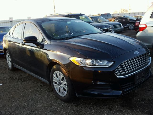 3FA6P0G72ER282566 - 2014 FORD FUSION S BLACK photo 1