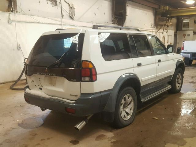 JA4MT31H61P045140 - 2001 MITSUBISHI MONTERO SP WHITE photo 4