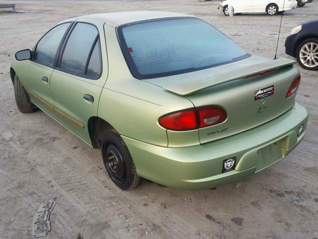 1G1JC524927231586 - 2002 CHEVROLET CAVALIER B GREEN photo 3