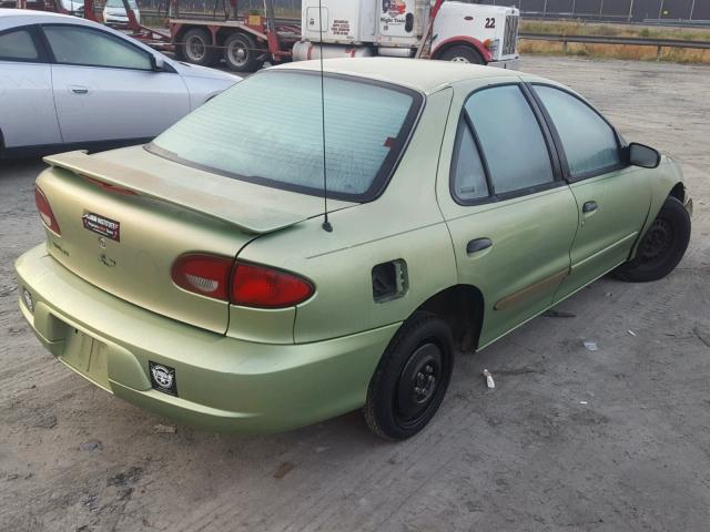 1G1JC524927231586 - 2002 CHEVROLET CAVALIER B GREEN photo 4