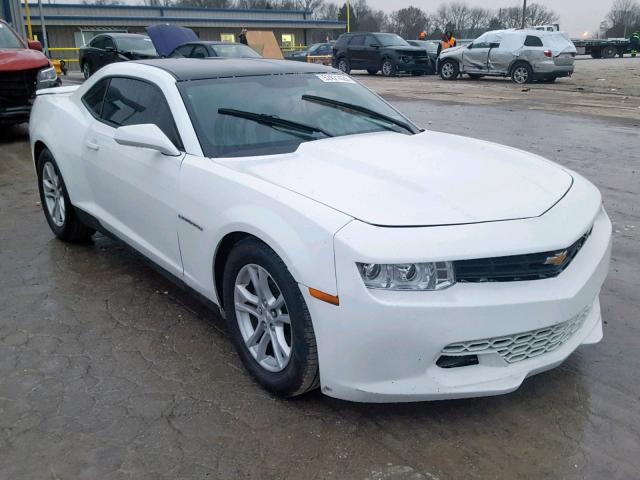 2G1FA1E39E9215432 - 2014 CHEVROLET CAMARO LS WHITE photo 1