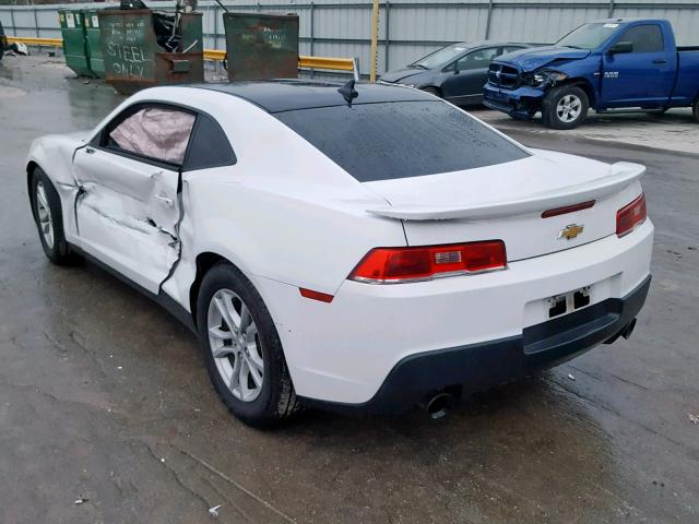 2G1FA1E39E9215432 - 2014 CHEVROLET CAMARO LS WHITE photo 3