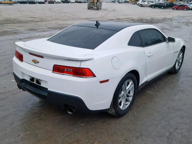 2G1FA1E39E9215432 - 2014 CHEVROLET CAMARO LS WHITE photo 4