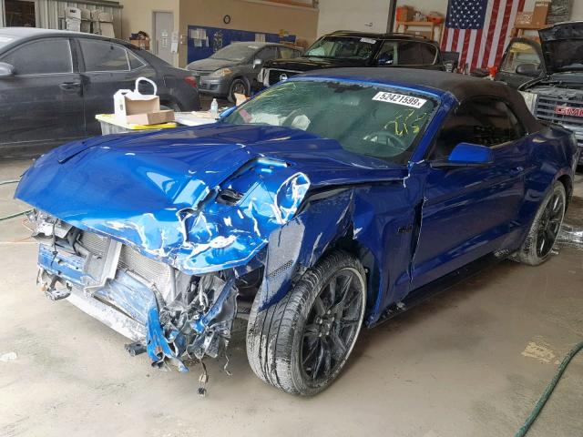1FATP8FF7H5276215 - 2017 FORD MUSTANG GT BLUE photo 2