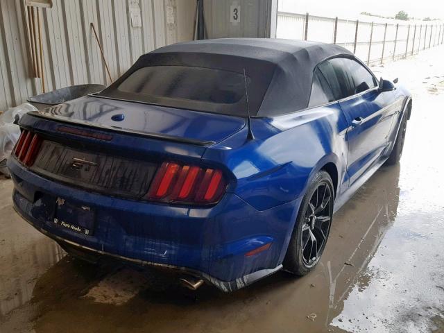 1FATP8FF7H5276215 - 2017 FORD MUSTANG GT BLUE photo 4