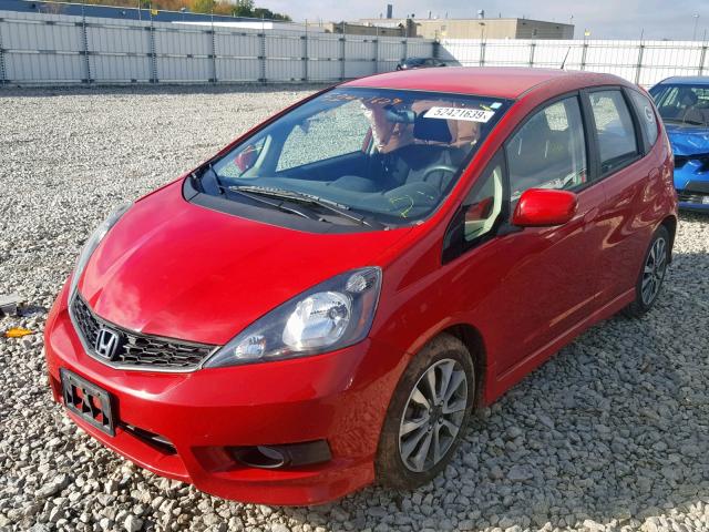 JHMGE8H59CC013541 - 2012 HONDA FIT SPORT RED photo 2