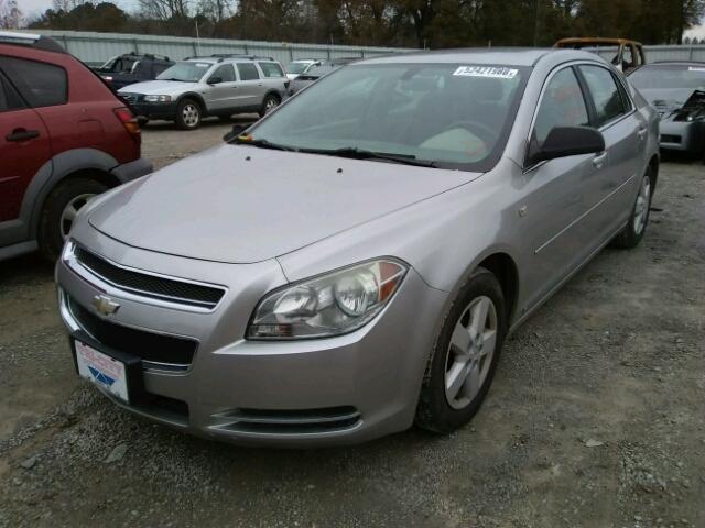 1G1ZG57B48F292003 - 2008 CHEVROLET MALIBU LS SILVER photo 2