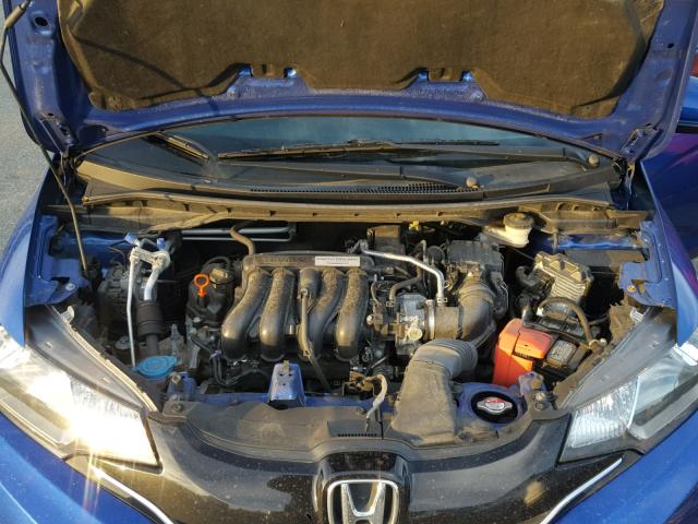 3HGGK5H81FM777553 - 2015 HONDA FIT EX BLUE photo 7