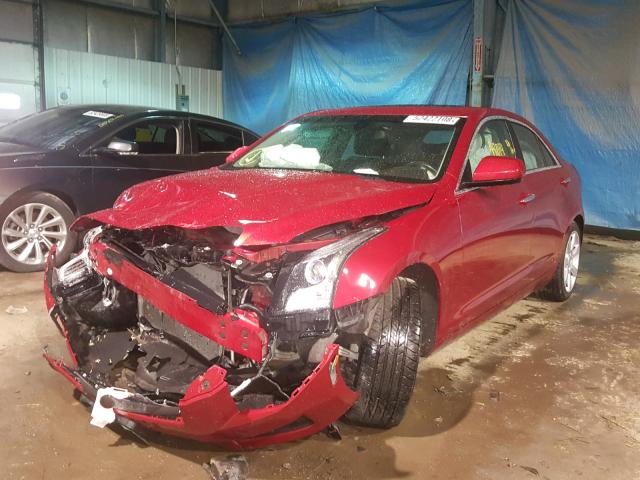 1G6AA5RX0D0131310 - 2013 CADILLAC ATS RED photo 2