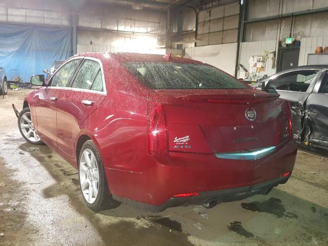 1G6AA5RX0D0131310 - 2013 CADILLAC ATS RED photo 3