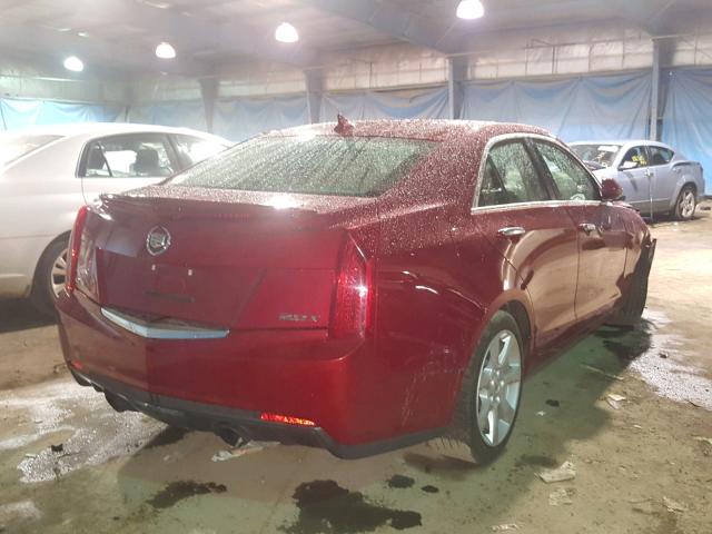 1G6AA5RX0D0131310 - 2013 CADILLAC ATS RED photo 4