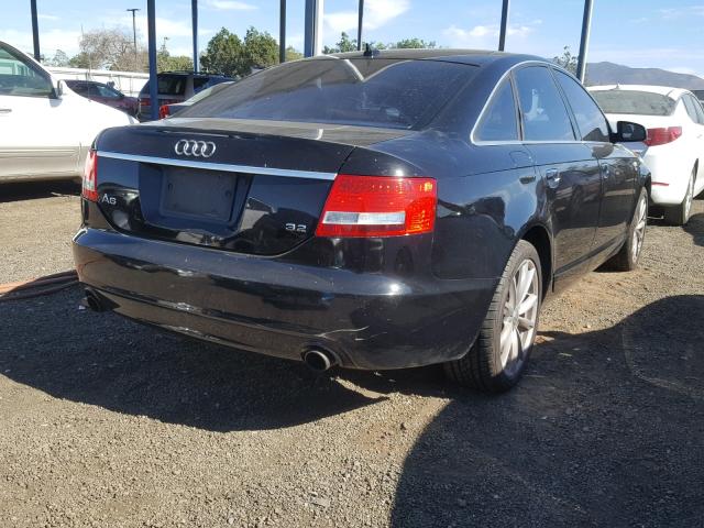 WAUAH74F78N068702 - 2008 AUDI A6 3.2 BLACK photo 4