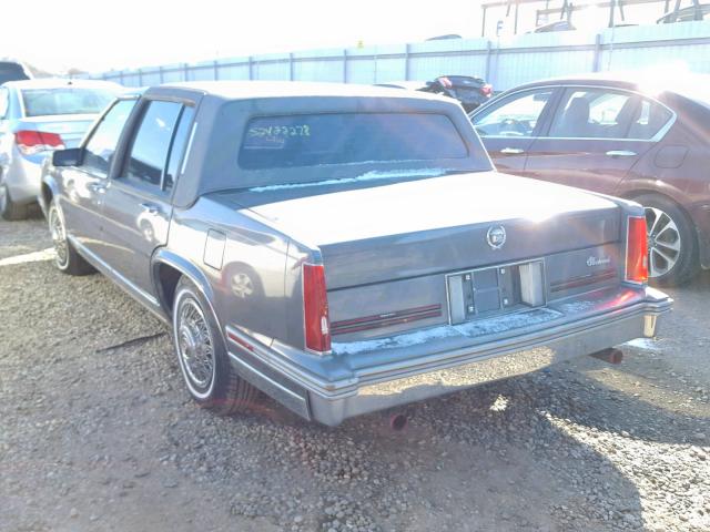 1G6CB5189H4244987 - 1987 CADILLAC FLEETWOOD GRAY photo 3