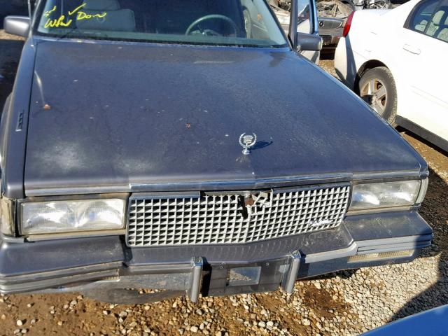 1G6CB5189H4244987 - 1987 CADILLAC FLEETWOOD GRAY photo 7