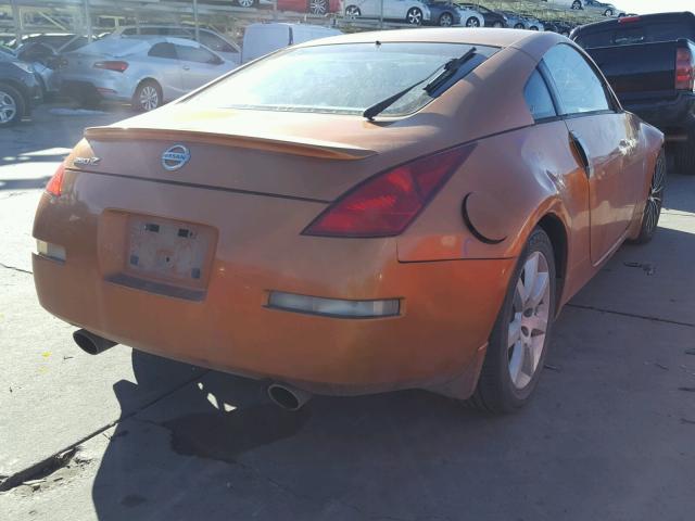 JN1AZ34D74M101191 - 2004 NISSAN 350Z COUPE ORANGE photo 4