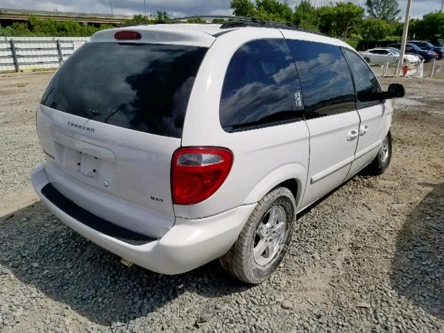 1D4GP45R07B175732 - 2007 DODGE CARAVAN SX WHITE photo 4