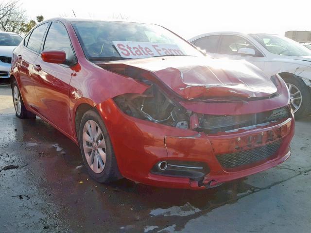 1C3CDFBAXDD344643 - 2013 DODGE DART SXT RED photo 1