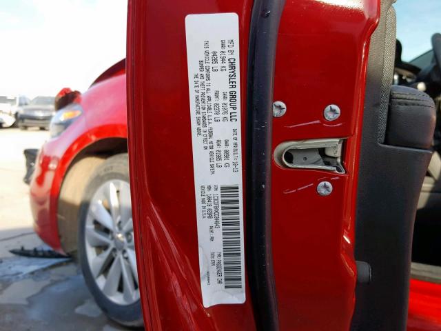 1C3CDFBAXDD344643 - 2013 DODGE DART SXT RED photo 10