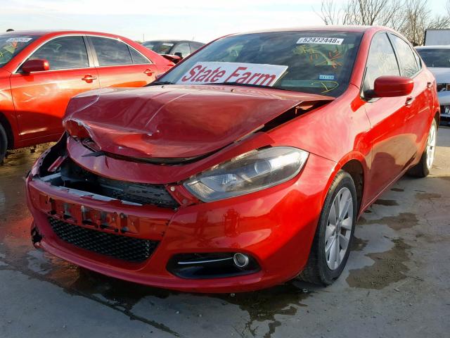 1C3CDFBAXDD344643 - 2013 DODGE DART SXT RED photo 2