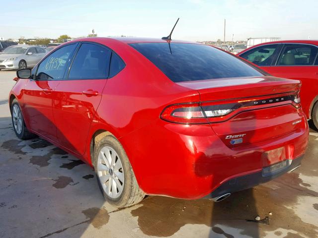 1C3CDFBAXDD344643 - 2013 DODGE DART SXT RED photo 3