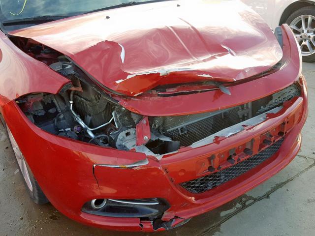 1C3CDFBAXDD344643 - 2013 DODGE DART SXT RED photo 9