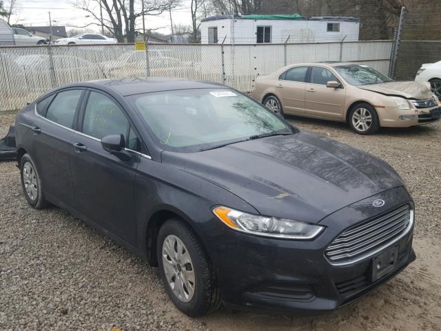 1FA6P0G70E5401654 - 2014 FORD FUSION S BLACK photo 1