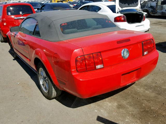 1ZVFT84N175279037 - 2007 FORD MUSTANG RED photo 3