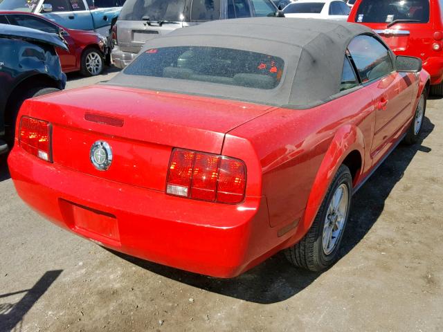 1ZVFT84N175279037 - 2007 FORD MUSTANG RED photo 4