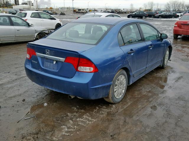 2HGFA1E28AH044950 - 2010 HONDA CIVIC DX BLUE photo 4