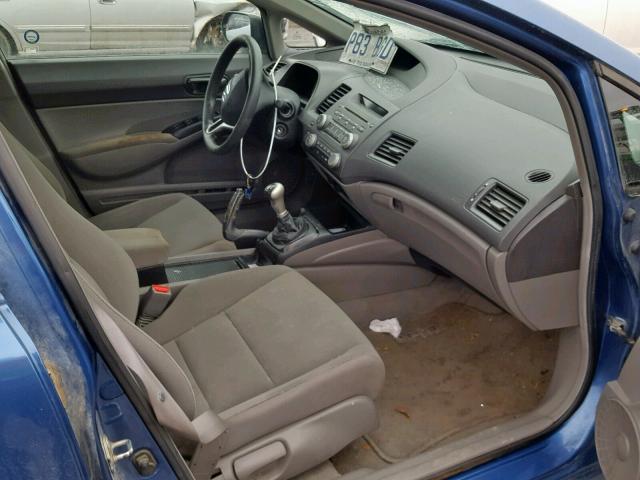 2HGFA1E28AH044950 - 2010 HONDA CIVIC DX BLUE photo 5