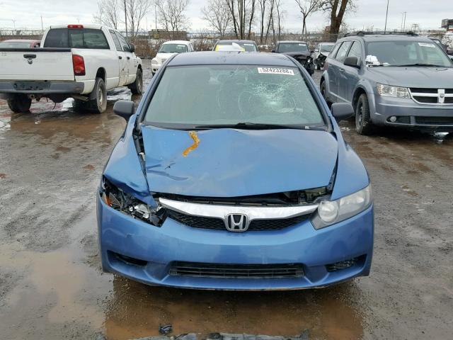 2HGFA1E28AH044950 - 2010 HONDA CIVIC DX BLUE photo 9