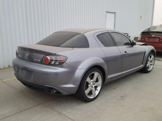 JM1FE17N640137940 - 2004 MAZDA RX8 GRAY photo 4