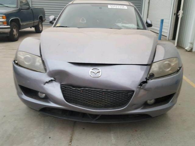 JM1FE17N640137940 - 2004 MAZDA RX8 GRAY photo 7