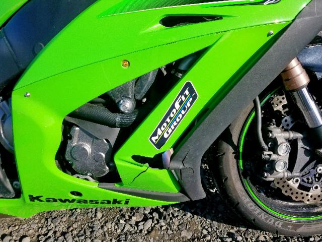 JKAZXCJ12BA001864 - 2011 KAWASAKI ZX1000 J GREEN photo 7