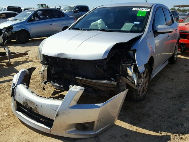 3N1AB6AP8BL631505 - 2011 NISSAN SENTRA 2.0 SILVER photo 2