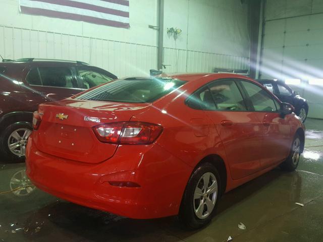 1G1BC5SM2H7272915 - 2017 CHEVROLET CRUZE LS RED photo 4