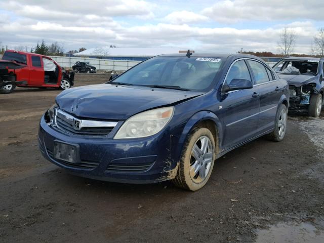 1G8ZS57B58F289644 - 2008 SATURN AURA XE BLUE photo 2