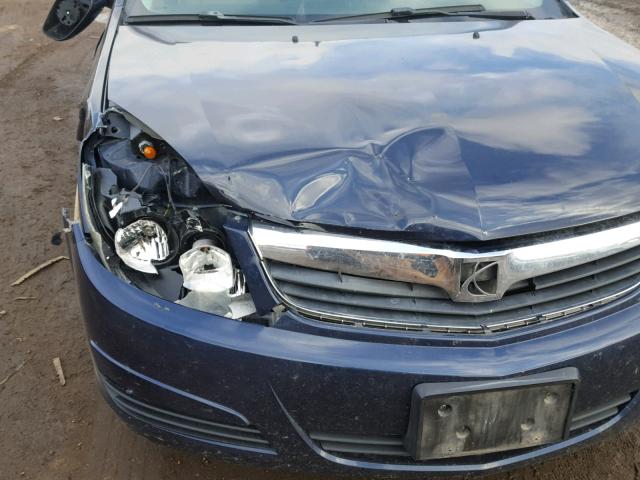 1G8ZS57B58F289644 - 2008 SATURN AURA XE BLUE photo 9